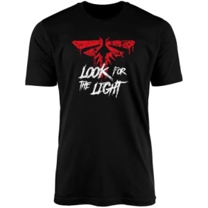 En busca de la luz - Camiseta de luciérnagas con diseño de símbolo, Ellie Joel, jugadores de consola, acción postapocalíptica. Regalos a juego para adultos y niños