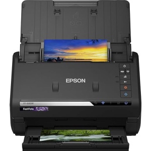 Epson FastFoto FF-680W - Escáner de alta velocidad (600 x 600 DPI, 30 bits, 24 bits, 10 bits, 8 bits, 1 bit)