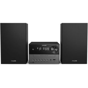 Equipo de música PHILIPS con Bluetooth (Radio Dab+/FM, USB, CD, MP3-CD, Entrada de Audio, Carga USB, Altavoces de Graves Reforzados, Control de Sonido Digital),