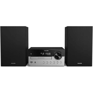 Equipo de sonido PHILIPS TAM4205 - Microcadena Hi-Fi 60W - Conectividad Bluetooth - Reproductor de CD / MP3 / USB / Radio FM - Entrada de audio - Altavoces con tecnología Bass...