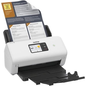Escáner de sobremesa Brother ADS4500W con conexión por cable y WiFi