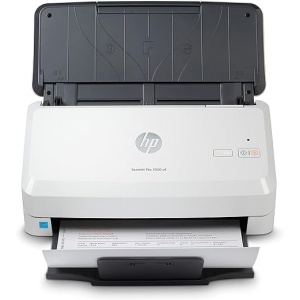Escáner HP ScanJet Pro 3000 s4 - Alimentador automático de hojas, USB 3.0, 40 ppm, color blanco