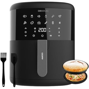 Freidora de Aire Caliente Cecotec Cecofry Bombastik 6000 Full 6 L, 1700 W, Tecnología PerfectCook, Control Táctil de Temperatura y Tiempo, Accesorios Incluidos