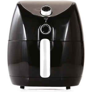 Freidora de Aire Familiar Tower T17021: Con Circulación Rápida de Aire y Temporizador de 60 Minutos - Capacidad de 4.3 L, 1500 W, Color Negro
