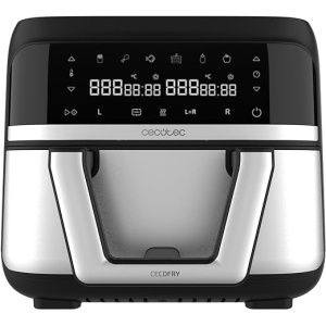 Freidora de Aire sin Aceite Cecotec Cecofry Dual 9000 de 9 L. Potencia de 2850 W, Diseño Digital y Compacto, Control de Temperatura Dual, Tecnología PerfectCook, Posibilidad de...