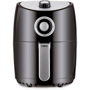 Freidora de Aire Tower T17023 con Tecnología Vortx de Circulación Rápida de Aire: Air Fryer con Temporizador de 30 Minutos: Capacidad de 2.2 L, Color Negro, Sin Aceite