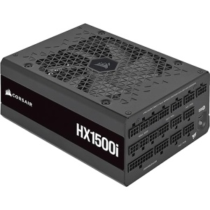 Fuente de Alimentación Corsair HX1500i Totalmente Modular, Ultra Silenciosa - Compatible con ATX 3.0 y PCIe 5.0, Ventilador de Rodamiento Dinámico Fluido, Certificación 80 Plus