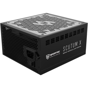 Fuente de alimentación para PC Nfortec Scutum X SemiMod de 850W con certificación 80+ Bronze