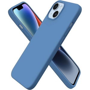 Funda de Silicona ORNARTO para iPhone 14 de 6,1" (2022), Carcasa de Silicona Líquida Suave para iPhone 14, Resistente a Golpes, con Revestimiento de Microfibra Suave...