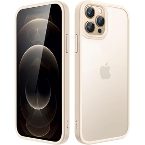 Funda Mate JETech para iPhone 12/12 Pro de 6,1 Pulgadas, Resistente a Caídas con Certificación Militar, Absorción de Golpes, Carcasa Trasera Translúcida con Acabado Esmerilado,...