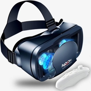Gafas de Realidad Virtual Auto Ventshade para Phone y Android, Disfruta de los Mejores Juegos y Videos 3D RV con estas Gafas VR 2K compatibles