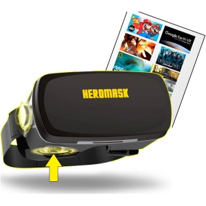 Gafas de Realidad Virtual Profesionales con Botón de Juegos, Material en Tela y Compatibilidad con Android e iPhone - Gafas VR con Guía de Juegos Gratuita