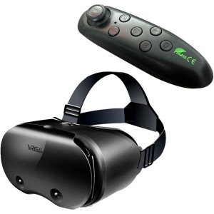 Gafas VR GLRTORE con compatibilidad para Android/iOS, auriculares de realidad virtual y controlador inalámbrico, visor 3D para experiencias inmersivas en juegos y películas en...