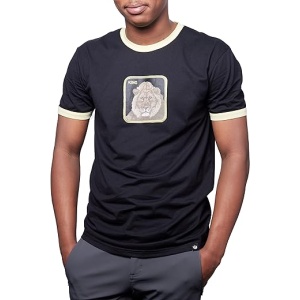 Goorin Bros. La Granja - Camiseta unisex de manga corta de algodón peinado con estampado de gatos