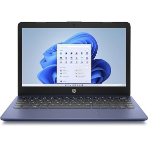 HP Stream - Laptop HD de 11,6 pulgadas, Intel Celeron N4120, 4 GB RAM DDR4, 64 GB eMMC, gráficos Intel, Windows 11 S, teclado QWERTZ, azul, con Microsoft Office 365
