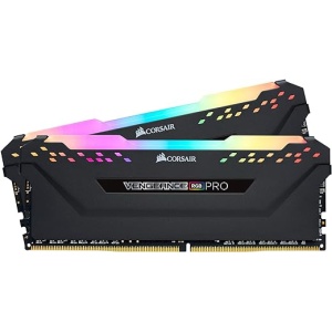 Kit de Memoria Corsair Vengeance RGB Pro de Alto Rendimiento (optimizado para AMD) 32 GB (2 x 16 GB) DDR4 3600 MHz C18 para Ordenador de Escritorio, Color Negro