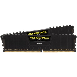 Kit de Memoria de Escritorio Corsair Vengeance LPX 16GB (2x8GB) DDR4 3200MHz C16 XMP 2.0 de Alto Rendimiento en Color Negro