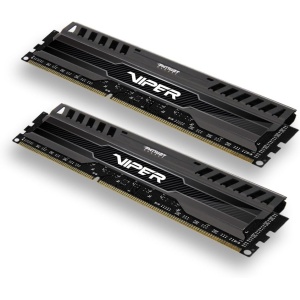 Kit de Memoria para Juegos Patriot Memory Viper 3 Black Mamba DDR3 1600 16GB (2x8GB) C9 XMP 1.3 - Negro PV316G160C9K