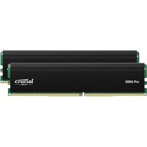 Kit de memoria RAM Crucial Pro DDR4 de 32GB (2x16GB) 3200MHz, con Intel XMP 2.0, para computadoras de escritorio - Modelo CP2K16G4DFRA32A