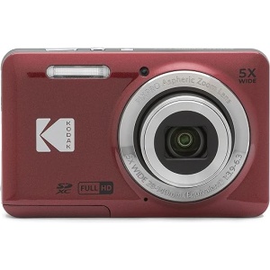 Kodak Pixpro FZ55 Cámara Digital/ 16 MP/ Zoom Óptico 5X/ Color Rojo