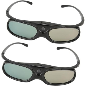 Lentes 3D recargables con obturador activo de 144 Hz para proyectores 3D compatibles con Vivitek, LTV 2500, LTV 3500 y proyectores TV Vanish