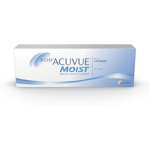 Lentes de contacto 1-DAY ACUVUE® MOIST con Reemplazo Diario y protección UV (30 unidades)