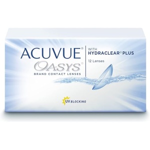 Lentes de contacto ACUVUE® OASYS con HYDRACLEAR® PLUS de reemplazo quincenal, con protección UV - Paquete de 6