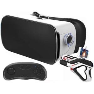 Lentes de Realidad Virtual 3D para Teléfonos Apple y Huawei, Gafas Inteligentes para Teatro en 3D, Montadas en la Cabeza, Color Negro