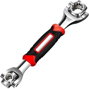 Llave de vaso universal OZNEWLIFE 52 en 1, herramientas de reparación giratorias de acero inoxidable, llave giratoria de 360 grados