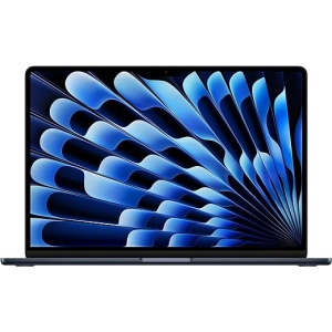 MacBook Air portátil Apple 2023 con Chip M2: Pantalla Liquid Retina de 15,3 Pulgadas, 8GB de RAM, 256 GB de Almacenamiento SSD, compatible con iPhone y iPad, Color Negro Noche