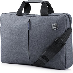 Maletín Portátil HP Essential de 15,6" - Color Gris con Cremallera Superior, Bolsillo Exterior, Correa Ajustable, Protección RFID y Bluetooth