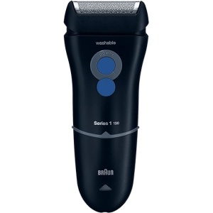 Maquinilla de afeitar eléctrica Braun Series 1, perfecta para el primer afeitado, eficiente y cómoda, ideal como regalo, 130 s-1 Blue Night