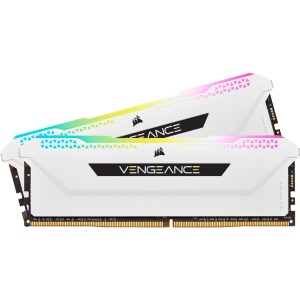 Memoria RAM de Alto Rendimiento CORSAIR Vengeance RGB Pro SL 32GB (2x16GB) DDR4 3600 (PC4-28800) C18 1.35V - Color Blanco