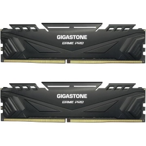 Memoria RAM Gigastone Black Game Pro para Escritorio de 16GB (2x8GB) DDR4-3200MHz PC4-25600 CL16 UDIMM 288 Pin 1.35V, sin búfer ni ECC para Computadora PC