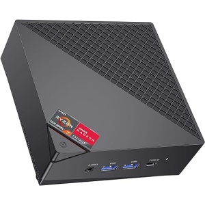 Mini PC ACEMAGICIAN AM06PRO, AMD Ryzen 7 5700U (8C/16T, hasta 4,3 GHz), Escritorio Compacto con 16GB de RAM DDR4, SSD NVMe M.2 2280 de 512GB, Doble Ethernet/WiFi 6/ideal para la...