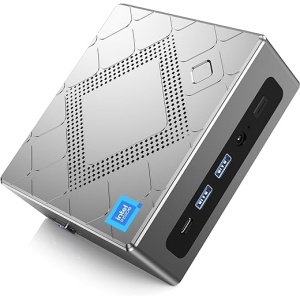 Mini PC Intel Core i5-12450H (hasta 4,40 GHz), 16GB (8 GB*2) DDR4 512GB SSD, Mini Computadora con WiFi 6 y Gráficos Intel UHD 1200MHz, 2X HDMI+VGA, 4K UHD Mini PC