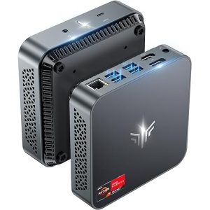 Mini PC NiPoGi AM02PRO, AMD Ryzen 7 5700U (hasta 4.3GHz, 8C/16T), 16GB RAM 512GB NVMe SSD, Ordenador de Sobremesa Mini para Oficina, Cine en Casa y Empresas con DP+HDMI/WiFi...