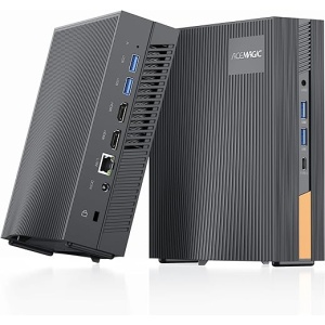 Mini PC Vertical, Intel Core i5 11500B de 65W TDP【Supera a i7 11390H】(6C/12T, hasta 4,6 GHz), 16GB DDR4 RAM, 512GB SSD Ordenador de sobremesa compacto para Oficina/Negocios【WiFi