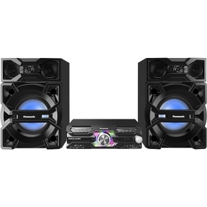 Minicadena de música Panasonic SC-MAX3500 para el hogar con 2000W de potencia en color negro - Microcadena (Color negro, 2000 W, 3 vías, FM)