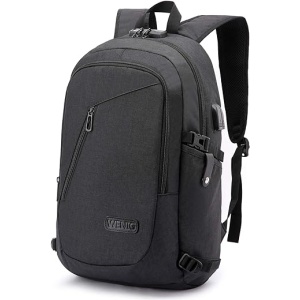 Mochila antirobo para laptop con puerto de carga USB, ideal para viajes de negocios, resistente al agua, mochila de trabajo unisex, tamaño para