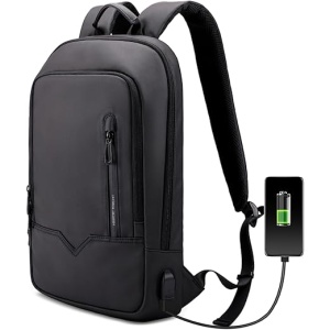 Mochila para Hombre "Caballero Heroico", Mochila para Ordenador Portátil Impermeable con Puerto de Carga USB