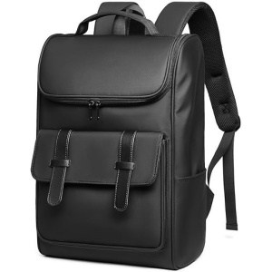 Mochila Portátil Impermeable GYakeog de 15.6 Pulgadas para Mujer y Hombre, Diseño Casual Antirrobo para Viajes, Negocios, Universidad y Trabajo - Color Negro