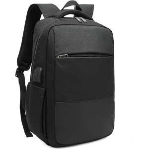 Mochila Unisex Impermeable para Laptop de 15.6 Pulgadas con Conector para Audífonos y Bolsillo Antirrobo, Ideal para Estudios, Viajes o Trabajo