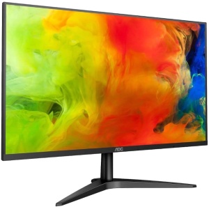 Monitor AOC 24B1H de 24 pulgadas sin bordes, Full HD (1920x1080, 60 Hz, MVA, Flicker Free, 250 cd/m, D-SUB, HDMI 1x1.4) en color negro