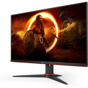 Monitor para juegos AOC 24G2SPAE - 24 pulgadas Full HD, 165 Hz, tiempo de respuesta de 1 ms, FreeSync, compatible con G-Sync, altavoz (1920 x 1080, VGA, HDMI, DisplayPort),...