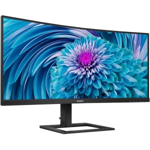Monitor Philips 346E2CUAE/00-34 Curvo 1500R, WQHD, 100Hz, 1ms, VA, Adaptive Sync (3440x1440, 300cd/m, 2xHDMI, DisplayPort 1x1.2), Color Negro