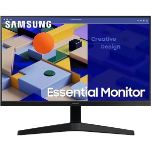 Monitor SAMSUNG LS24C312EAUXEN de 24" FullHD (1920 x 1080, 16:9, 75Hz, 5ms, Diseño sin Bordes, LED, Panel IPS, AMD FreeSync, Modo Eye Saver, Flicker Free), Negro, Versión 2023