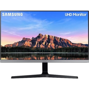 Monitor SAMSUNG LU28R552UQPXEN de 28 pulgadas 4K UHD (3840x2160, 16:9, Panel IPS, HDR, 75Hz, 4ms, AMD FreeSync, HDMI, Ajustable en inclinación), en color Gris Oscuro