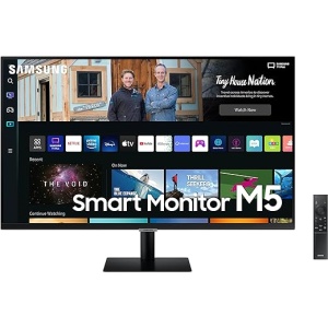 Monitor SAMSUNG S27BM500 de 27" Full HD (1920 x 1080, VA, Smart TV, HDMI, Bluetooth, AirPlay, WiFi, Office 365, 16:9, 60Hz, Dex Inalámbrico, Altavoces Integrados, Hub IoT),...