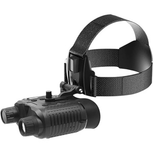 MorfiL NV8000 Casco Gafas de visión Nocturna 3D IR 1080p HD infrarrojo NV Binocular Ojo Desnudo Digital 3D Casco Ocular Montaje en la Cabeza Oscuridad en el Color NV8160 y Talla 1
